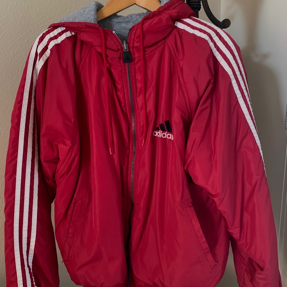 Adidas Men’s Size Medium Coat with Fleece interior